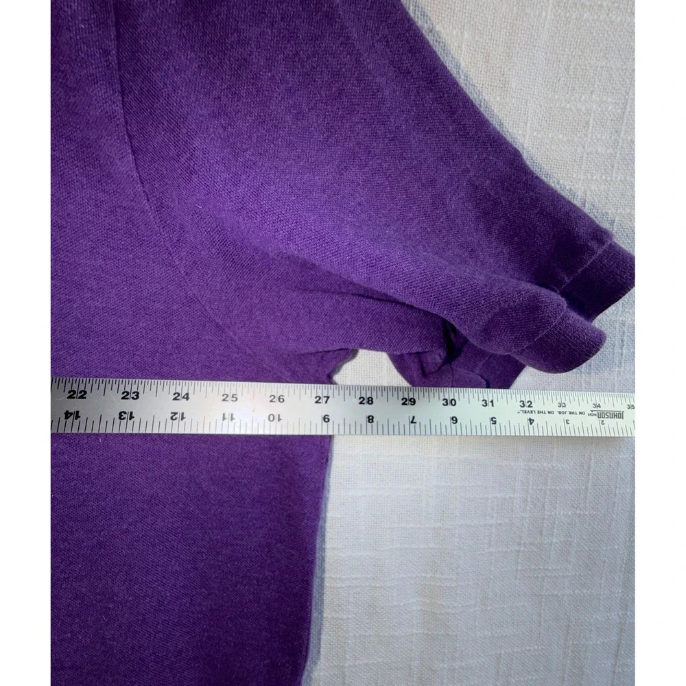 Polo Ralph Lauren Mens 2XLT Tall Purple Short Sleeve Pique Polo Shirt Green Pony